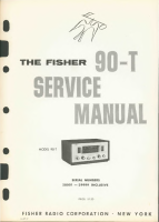 Fisher 90-T - Service Manual